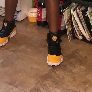 Jordan 6 Rings University Gold/ White- Black